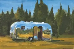 Airstream Series II - 9x12 - Acrylic on Canvas