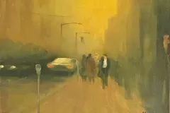 Late Fall in the City (NYC) - 11x14 - Oil on Canvas