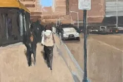 Battery Park Afternoon (NYC) - 12x12 - Oil on Canvas