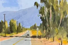 Route 55 to Cascade - 6x9 - Oil on Board