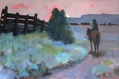 Trail at Dusk 24x36 Oil on Board