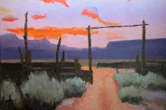 Trail at Dusk - 20x20 Oil on Canvas